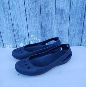 Crocs Kadee Classic Black‎ Mary Jane Slip On Shoes Black Womens Size 8